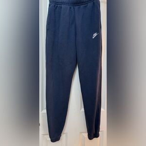 Nike Men's Size Small Dark Blue Fleece Joggers